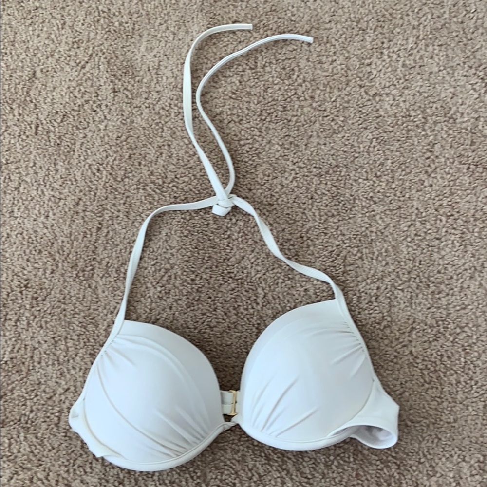 white bathing suit top 36 B